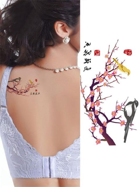 Creative Flowers Vandtæt tatovering klistermærker mærkat Midlertidig tatovering