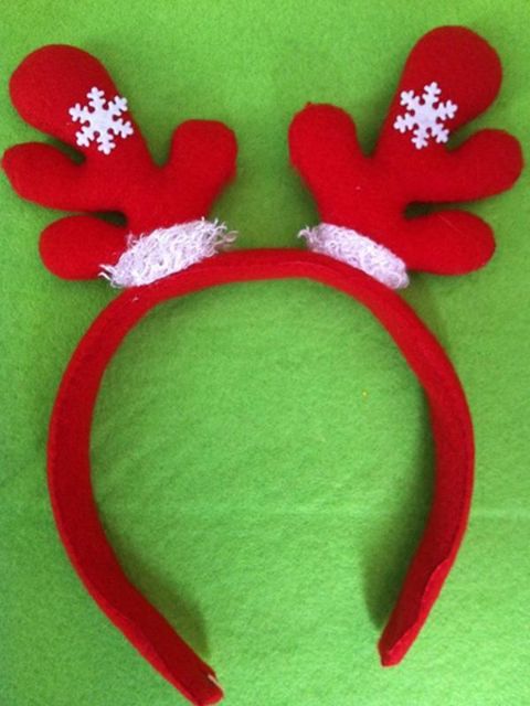 Célébrations de Noël Bois de Noël avec des flocons de neige Bandeaux Festival Decroration Props Filles Chapeaux