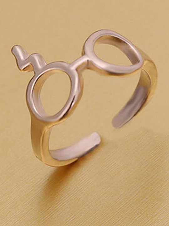 Mode neue Persönlichkeit offene Gläser Form Design Ring kreative Stil Fingerringe
