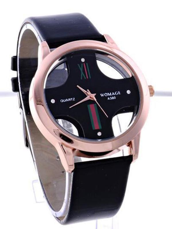 New Women's Fashion Creative Stylish Analog Quartz Faux Leather Wrist Watches