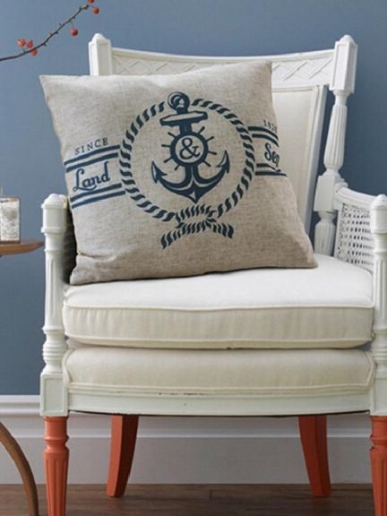 Einfaldur frjálslegur tíska Miðjarðarhafssiglingarbómull í bifreiðum Sófapúðapúði