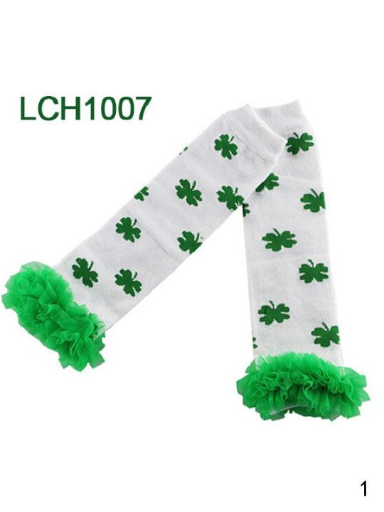 Colorful New Children's Printing  Mesh Pink  Lace Halloween Christmas Stocking Leg Warmers