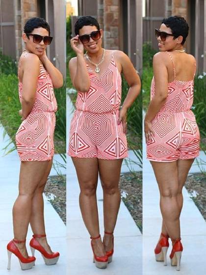 Frauen Hot Sale Sexy Fashion Casual Ärmellos Rückenfreie Geometrie Gedruckt Overall