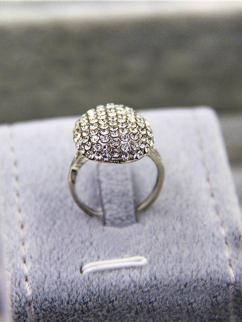 Mode Kvinders Fuld Krystal Rhinestone Ring smykker Fingerspidser Gaver Forlovelsesringe