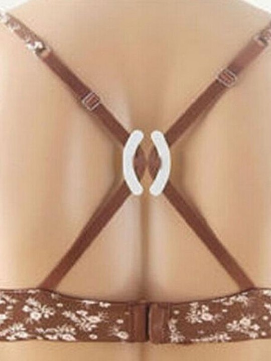 10 Pcs Women's Invisible Bra Buckle Clips For Beauty Strapless Dress Party Dress