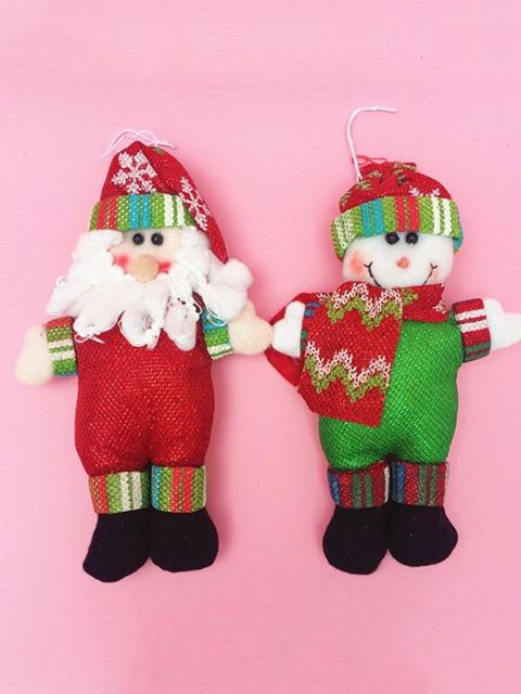 Tíska jólasveinn jólasveinn snjókarl jóladúkka jólaskraut