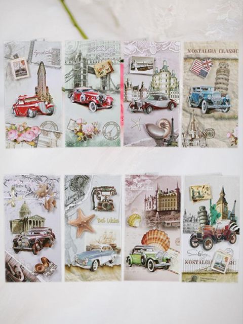 Tarjetas de felicitación de cumpleaños de la Navidad Tarjetas de felicitación plegables Recuerdos a los regalos de los amigos (enviar por al azar)