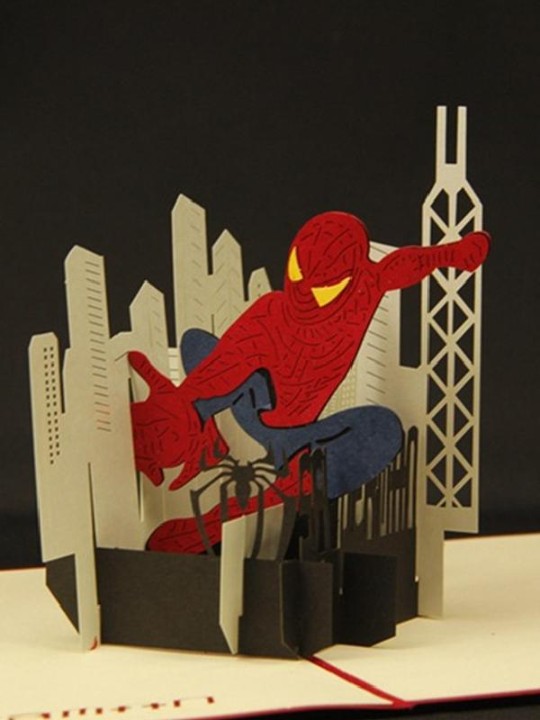 Julklapp 15 * 15 CM Kreativa 3D-gratulationskort Handgjorda pappersskurna gravyr Vykort Fällkort