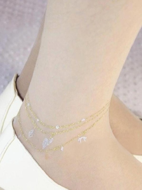 Sexy Slim Flocado Retro Desnudo Floral Imprimir Tobillera Medias Ultradelgadas Pantimedias