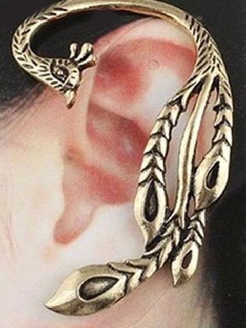 Mode féminine nouvelle personnalité style punk Phoenix oreille clip oreille boucles d&#39;oreilles
