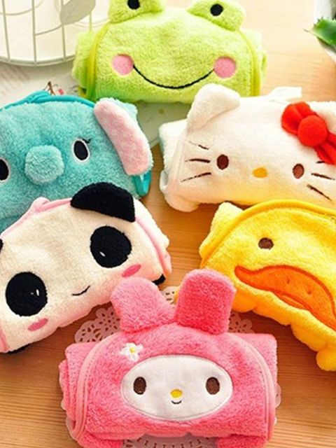 Toalla preciosa de la toalla seca de la mano absorbente de la historieta animal linda de la microfibra para el uso del cuarto de baño de la cocina