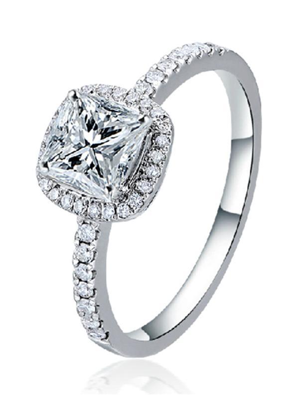 Fashion Elegant Crystal Rhinestone Ring Jewelry Finger Tips Gifts Dimond