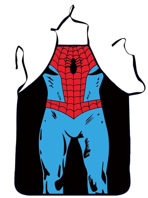 Unisex Sexy Spider Printing Theme Delantal Creative Cooking Delantales Costume Gifts