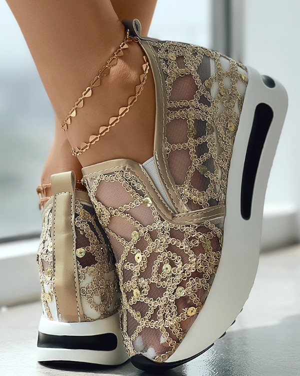 Bling bling slip on hot sale sneakers