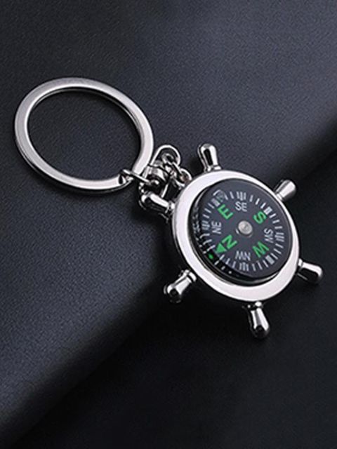 Compass Rudder Helm Keychain Key Ring Car Key Accessories Gift