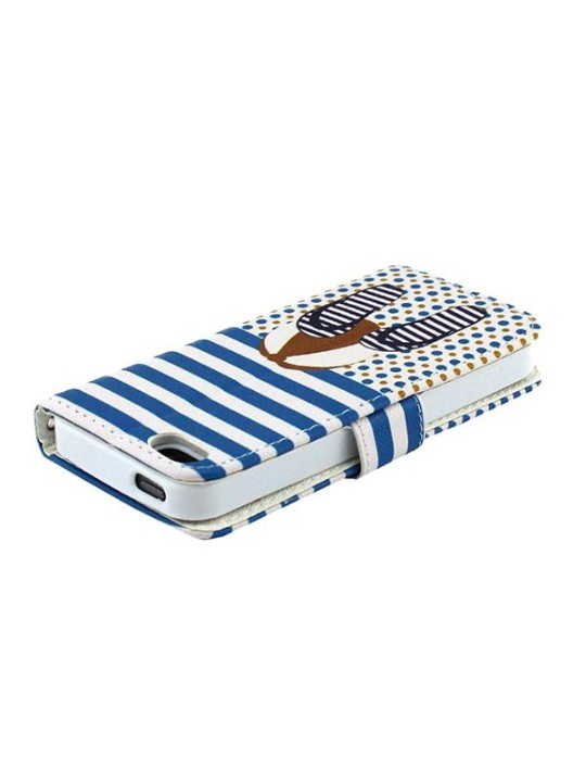 Simple mode Iphone 6 cas Flip Cover support de téléphone support de carte de portefeuille imprimé coloré