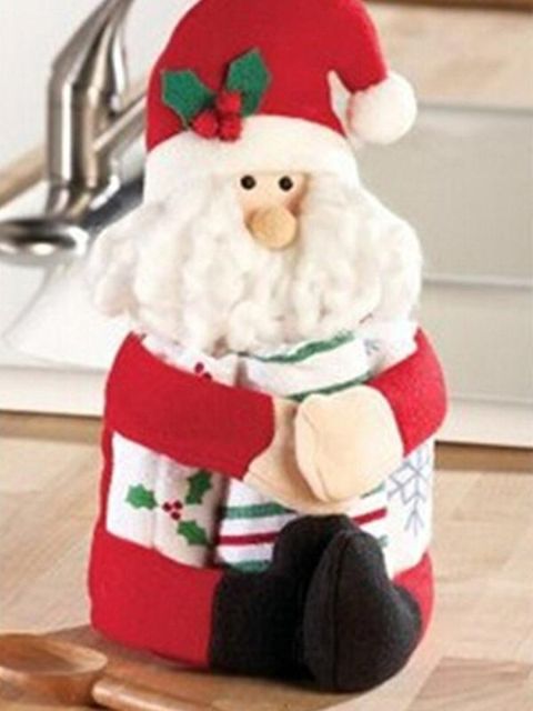 Lovely Hold Towel Hold Bottle Santa Claus Snowman Christmas Decoration Cloth Dolls Awesome Gift For Christmas