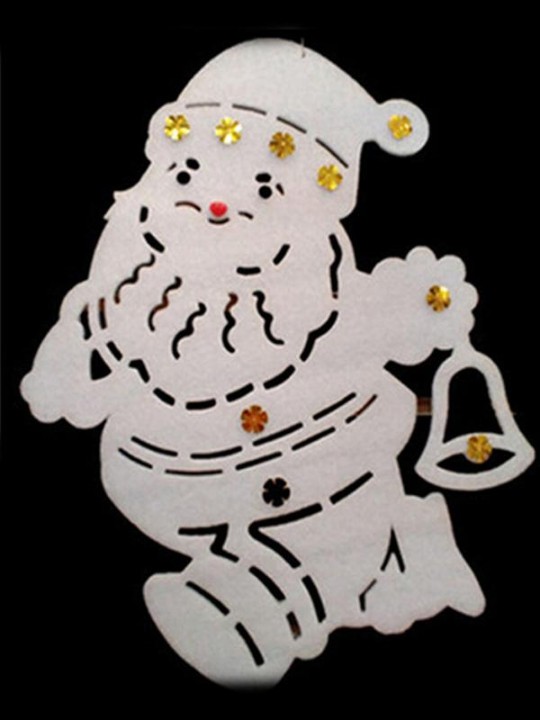 Joyeux Noël Décoration de la maison Nice Kind Santa Autocollants Stickers muraux de fenêtre