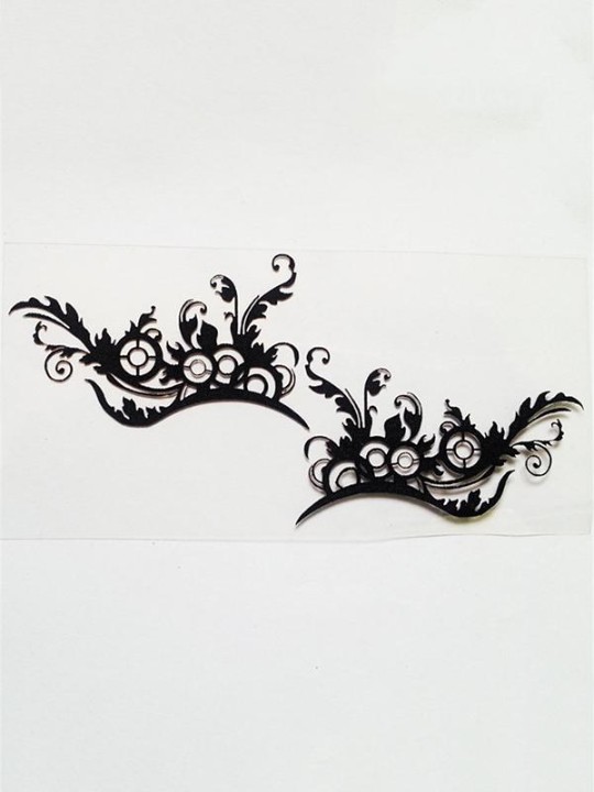 Évider Dentelle Fard À Paupières Autocollant Maquillage Artistique Phoenix Conception Masque Pour Les Yeux Partie Cosmétique Visage Tatouage