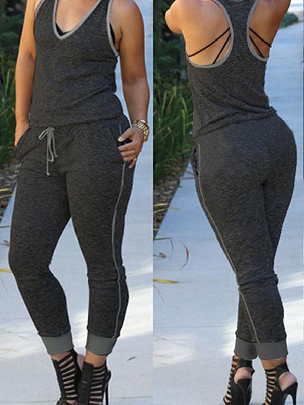 Sports Playsuit Sexy Rompers Womens Elegant Jumpsuit Bodysuit Summer Sleeveless Slim Club Casual Party Bodycon Jumpsuits For Ladies