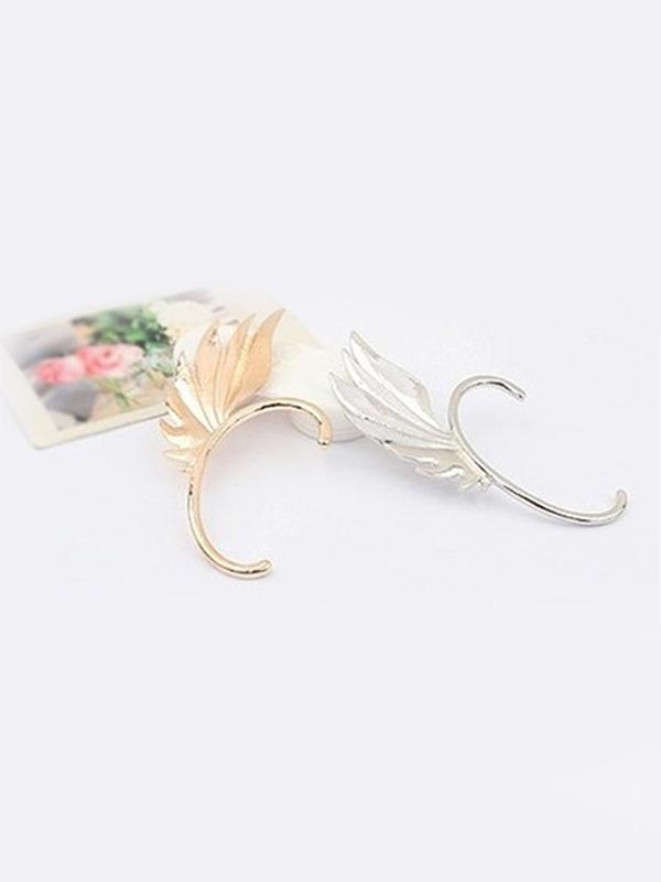 Mode féminine nouvelle personnalité style punk ailes forme oreille clip oreille boucles d&#39;oreilles