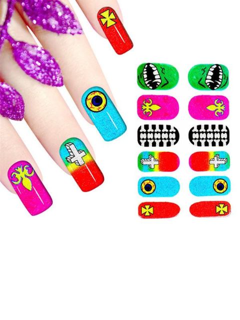 Creative Women&#39;s DIY Shining Sticker Nail Art Stickers Nails Wraps Nail Tools Manucure
