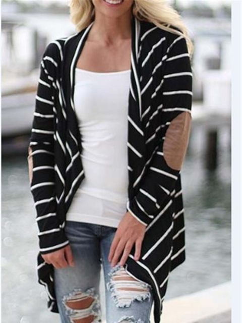 Fall tíska kvenna hlý kápur Langerma Cardigan bolir outwear peysa