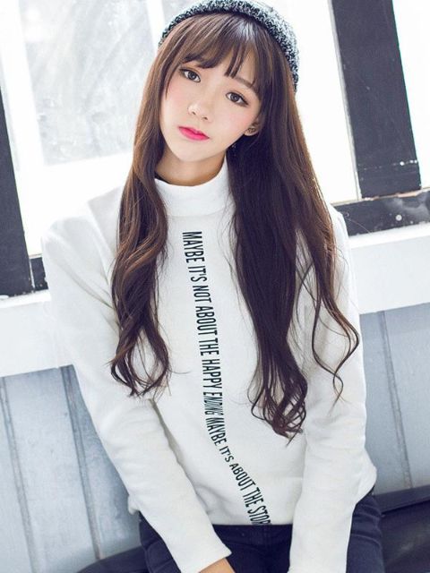 Fashion Autumn Women Letter Print Thick High-necked Sweatshirt Simple Casual Long Sleeve Loose Hoodies