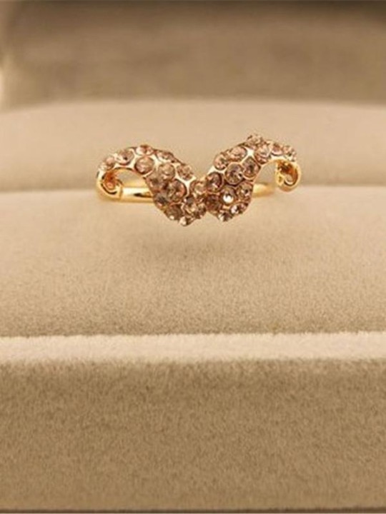 Ny Fashion Street Wear Punk Gold Diamond skægringe