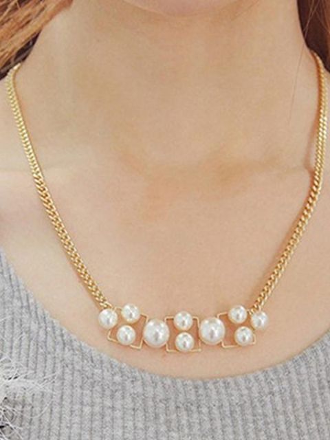 Neue Persönlichkeit Elegante Perle Kette Anhänger Halskette Schmuck Zubehör