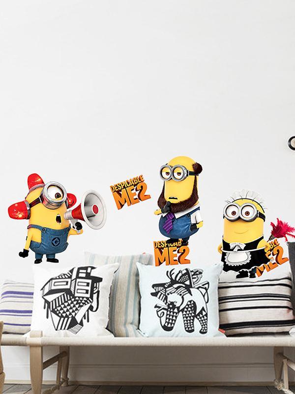 Halveksittava minua-seinätarrat 3D-luovat huoneet ZooYoo-koristeellinen irrotettava PVC-seinätarra lapsille