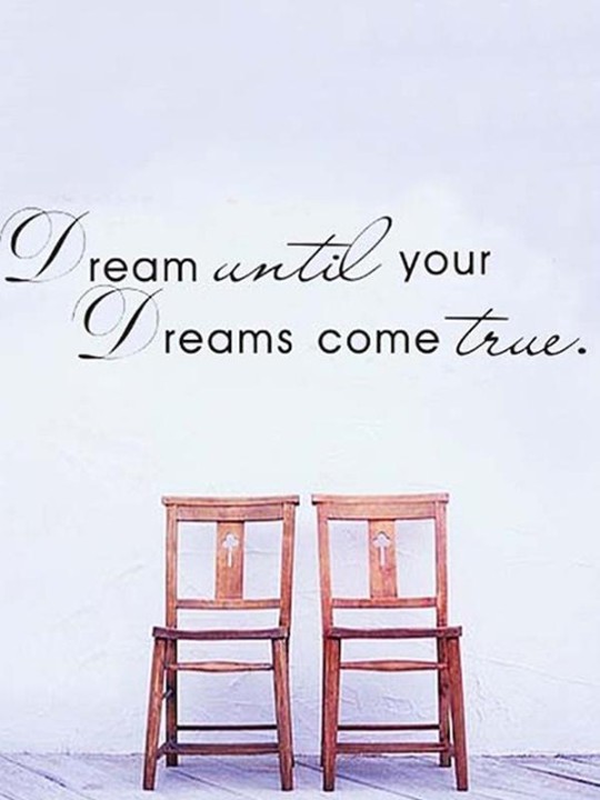 Devise de rêve bricolage amovible Art vinyle citation autocollant mural décalcomanie murale décoration de la maison autocollants