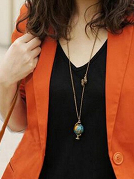 2015 Ný tíska heitu seljandi Retro jörðu- og sjónaukahálsmen kvenna Hálsmen / peysukeðja