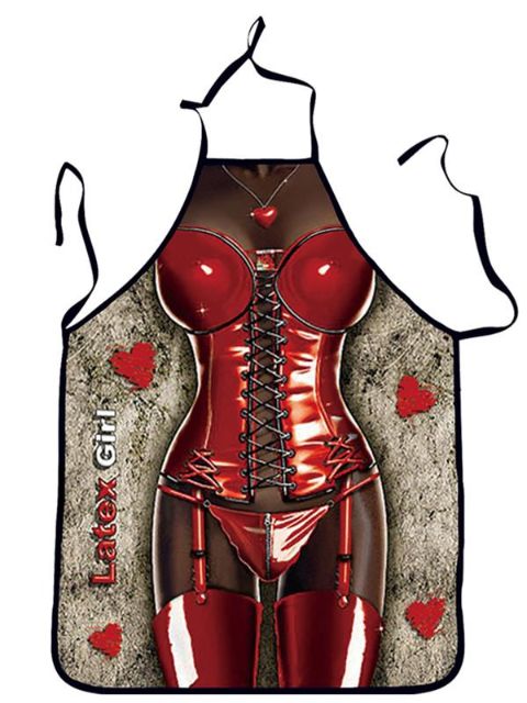 Kynþokkafullt Latex stelpuþemaprentunarþemasvunt Skapandi matreiðslusvuntar búningsgjafir