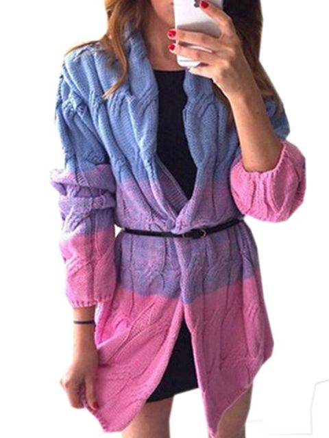 La manera caliente de las mujeres gruesas ocasionales trenzó la capa del suéter de los cardigans Outwear