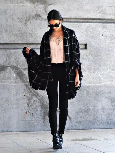 Hot Wollmischung Decke übergroßen Tartan Schal Wrap Schal Plaid überprüft Pashmina