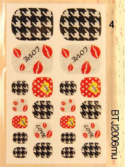 Das mulheres nova DIY carta ocasional etiqueta do dedo do pé Nail Art decalques unhas Wraps Nail Tools Manicure