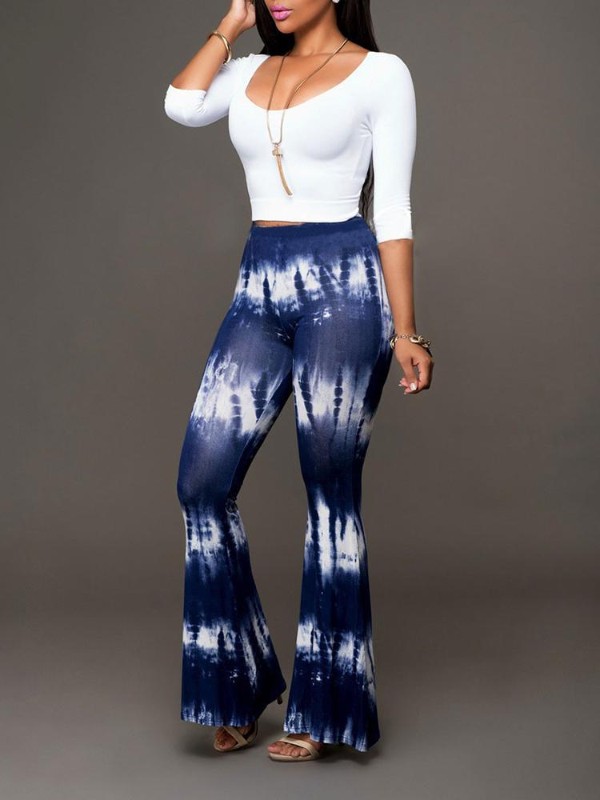 Mulheres Sexy Manga Longa Top Branco com Impresso One Piece Jumpsuit Casual Calças Calças