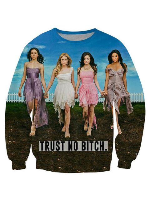 Women's Fashion 3D Sexy Ladys Print Warm Outwear Sweatshirt Pullovers Hoodies