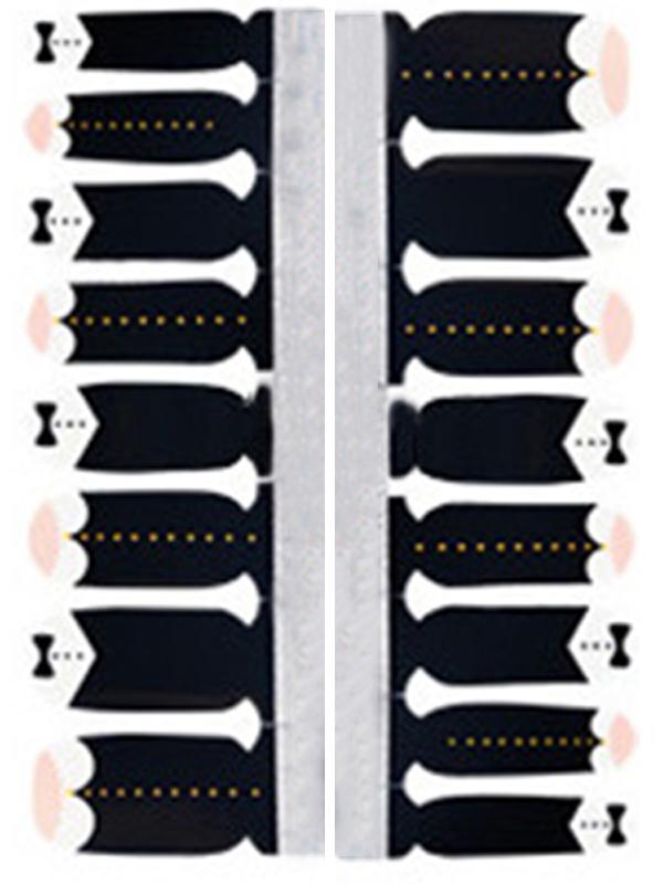 Naisten tarjoilijavaatekuvio DIY-tarra Nail Art Decals Nails Wrap Nail Tools Manicure