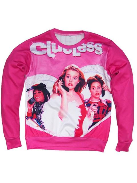 Women's Fall Fashion 3D Funny Lady Print Warm Outwear Sweatshirt Pullovers Hoodies