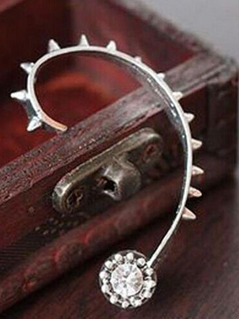 Mode féminine nouvelle personnalité Style Punk Rivet diamant manchette d&#39;oreille Clip d&#39;oreille oreille boucles d&#39;oreilles