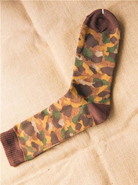 Nýir Harajuku Retro Unisex sokkar Bómull útihermaður felulitur sokkar Andar frásogandi sokkar