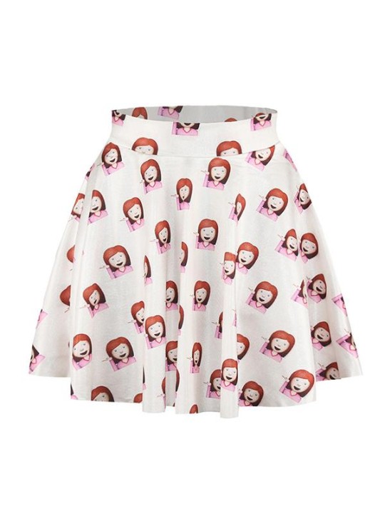 Verão Moda Casual Meninas Bonitas Mulheres Impressão Digital 3D Saia Feminina Cintura Alta Mini Saias