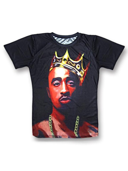 Mode Hot 3D Print Harajuku Summer Women&#39;s Cotton Crown T-shirt à manches courtes Tops T-shirts