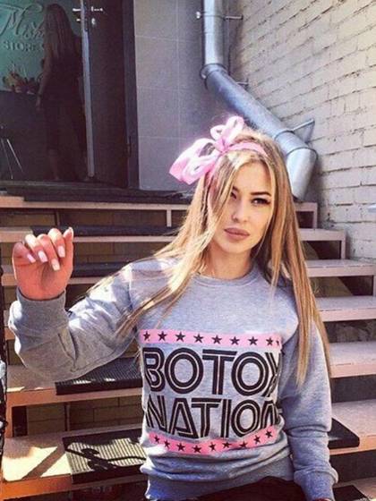 2015 Automne Hiver Hot Coat Femmes Lettres Imprimées Pull Femmes À Manches Longues Crewneck Hoodies