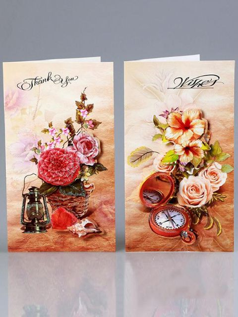 Valentine's Day Anniversary Greeting Cards Folding Card Postcards Best Wishes to Friends Lovers Gifts(send by random)