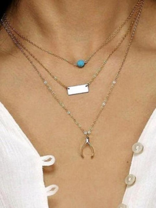 New Sexy Wish Bone Chain Pendant Necklace Jewelry Accessories