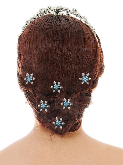 Moda feminina noiva disco gordura congelada queda livre flocos de neve em forma de u braçadeira hoop hair garra hairpin headwear acessórios para o cabelo