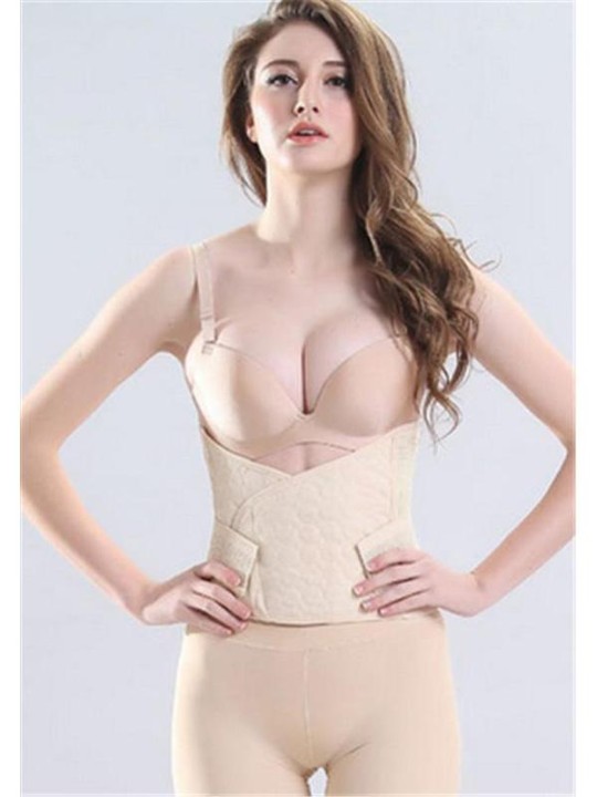 Andningsbar högkvalitativ återhämtning efter förlossningen Nedanför midjebantningsbälte Dam Shapewear Body Shaper Shaping Slim Justerbart bälte